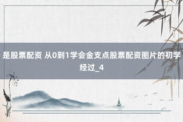 是股票配资 从0到1学会金支点股票配资图片的初学经过_4