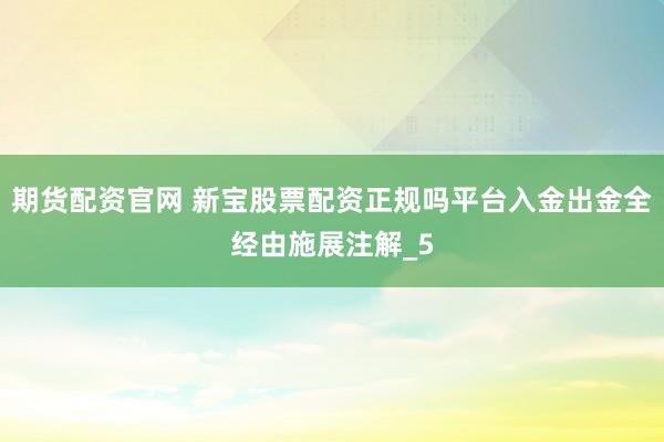 期货配资官网 新宝股票配资正规吗平台入金出金全经由施展注解_5