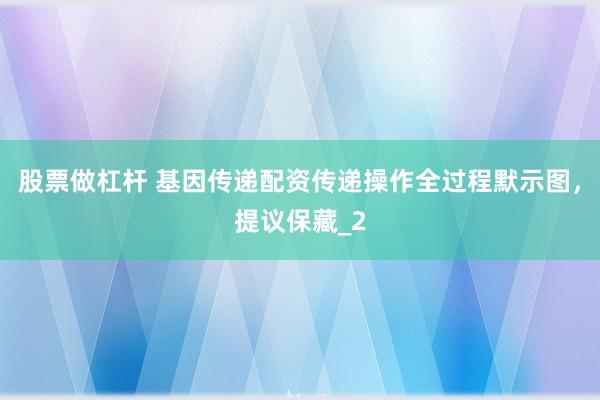 股票做杠杆 基因传递配资传递操作全过程默示图,提议保藏_2