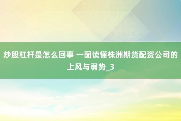 炒股杠杆是怎么回事 一图读懂株洲期货配资公司的上风与弱势_3