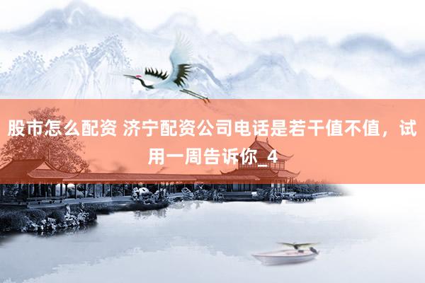 股市怎么配资 济宁配资公司电话是若干值不值，试用一周告诉你_4
